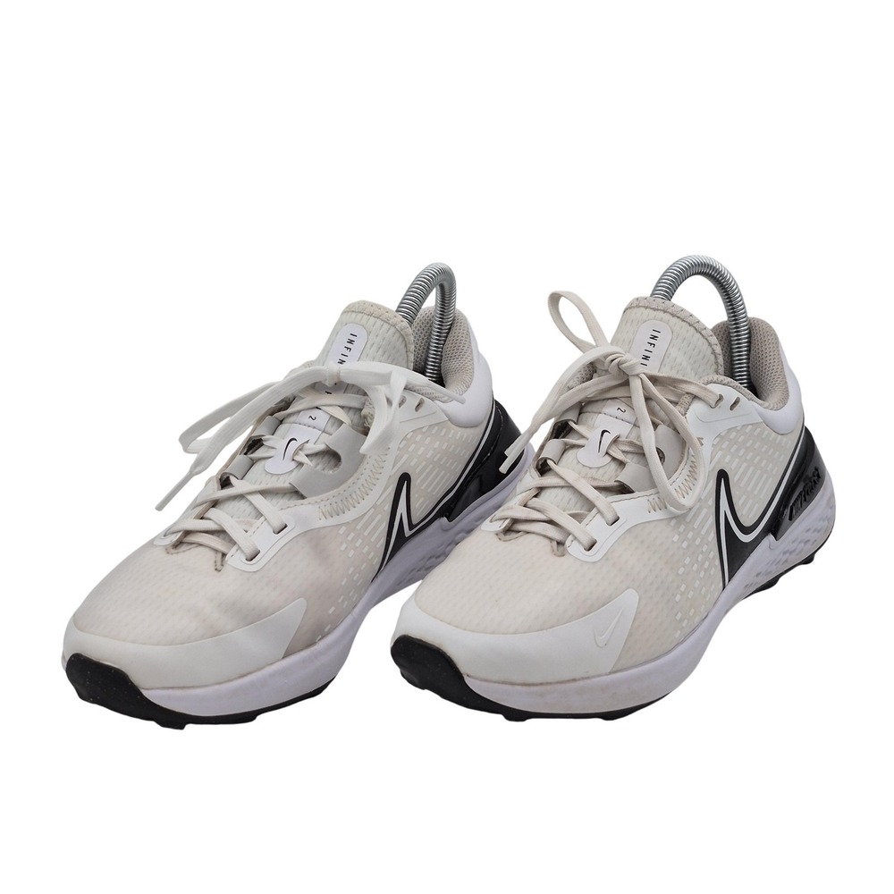 Nike Infinity Pro 2 Golf Shoes Mens Size 7 White Black Spikeless DJ5593-115